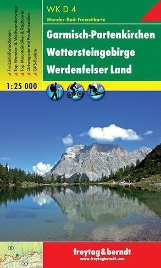 WKD 4 Garmisch-Partenkirchen Wettersteingebirge Werdenfelser Land 125 000  turistická mapa