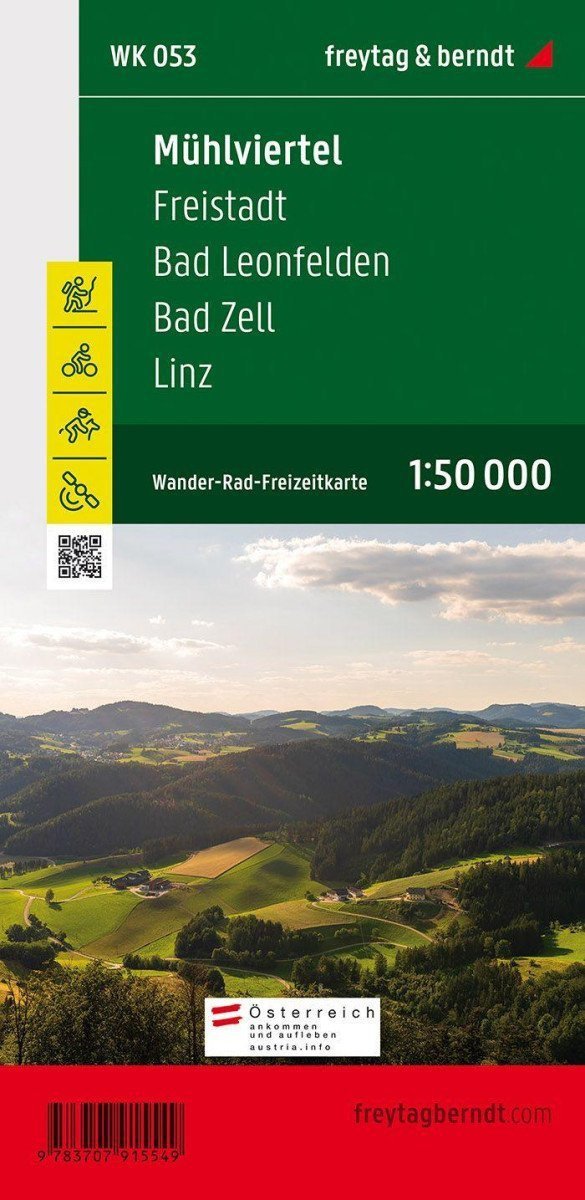 WK 053 Mühlviertel Freistadt Bad Leonfelden Bad Zell Linz 150 000  turistická mapa