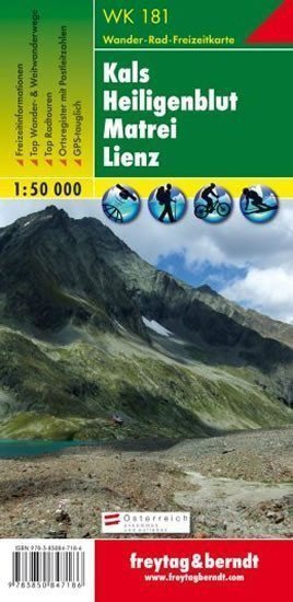 WK 181 Kals Heiligenblut Matrei Lienz 150 000  turistická mapa