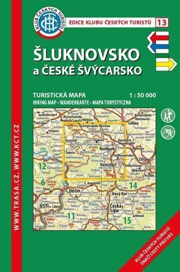KČT 13 Šluknovsko a České Švýcarsko 150 000turistická mapa