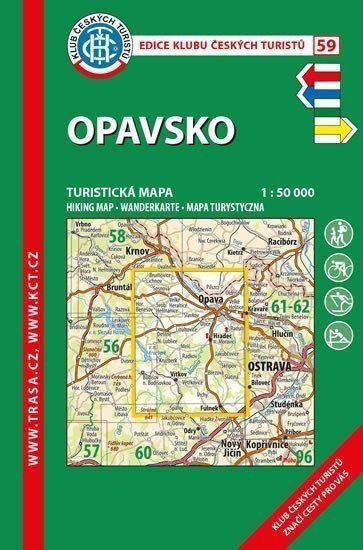 KČT 59 Opavsko 150 000turistická mapa