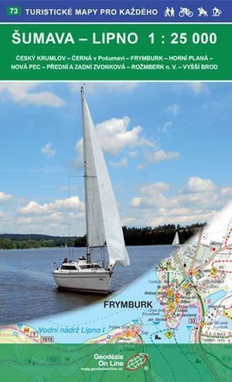 Šumava Lipno 125 000  73 Turistické mapy pro každého