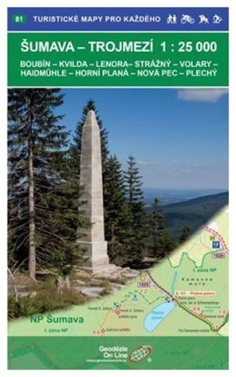 Šumava trojmezí 125 000  81 Turistické mapy pro každého
