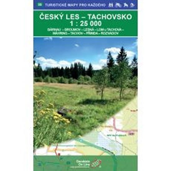 Český lesTachovsko 125 000 55 Turistické mapy pro každéh