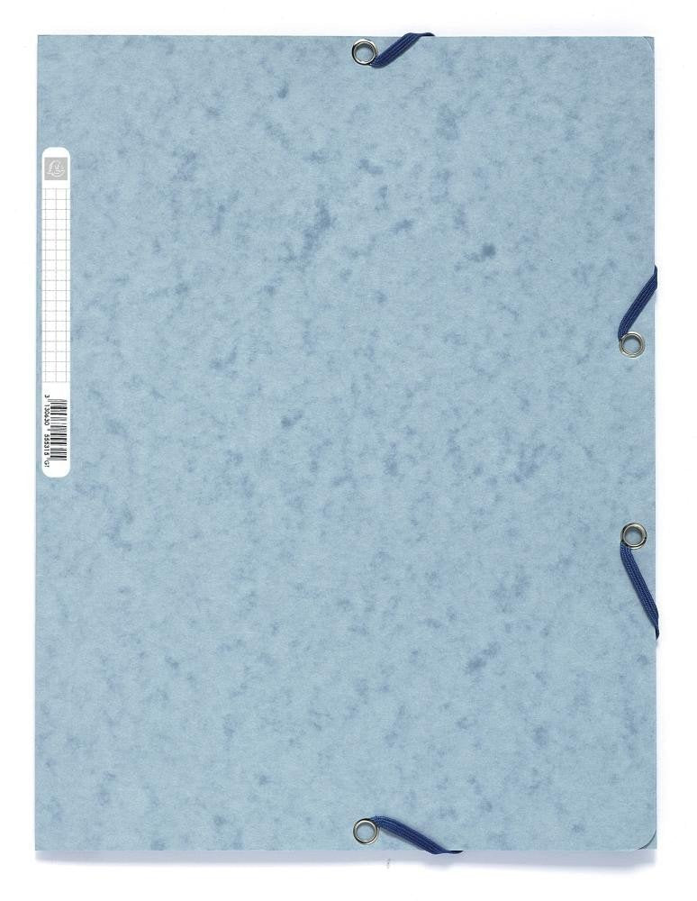 Spisové desky s gumičkou A4 prešpán 400 gm2 - popelavě šedé