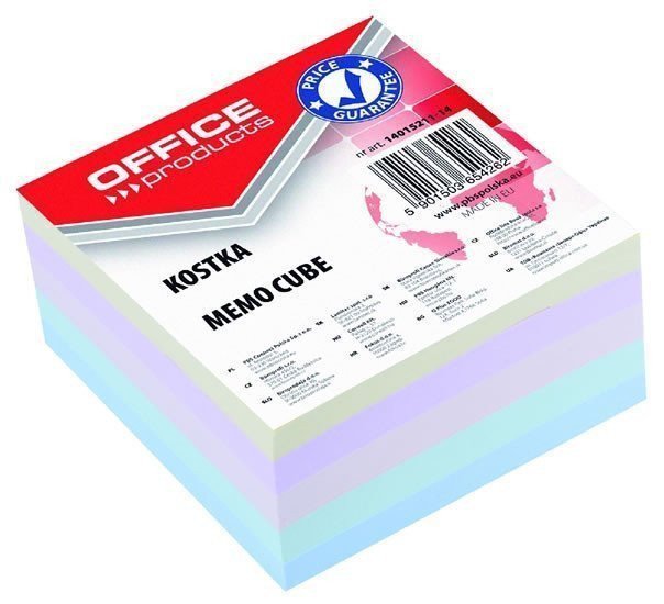 Poznámkový papír lepený 85 × 85 mm - mix barev