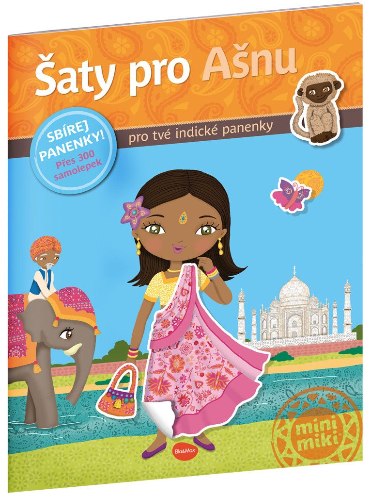 Šaty pro Ašnu - kniha samolepek – Camel Julie