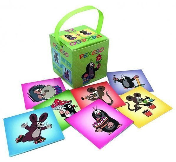 Krtek - pexeso v krabičce s úchopem