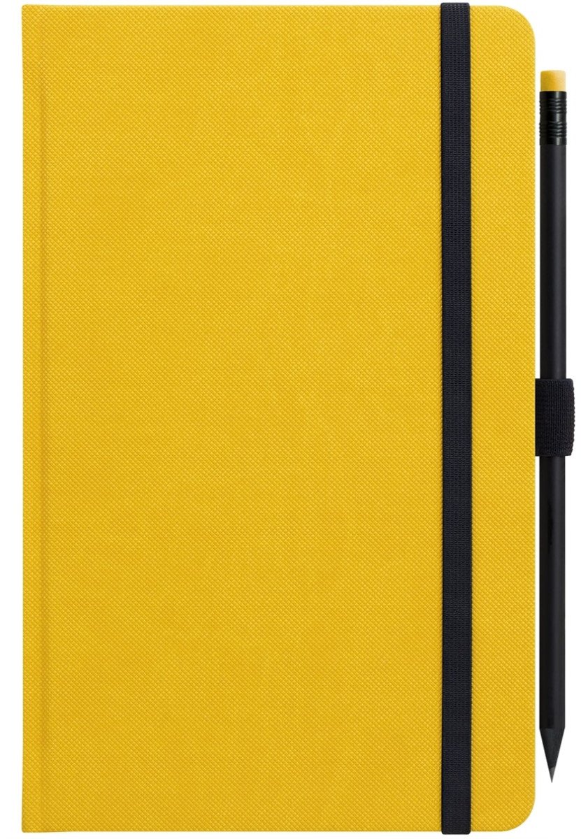 Notes s tužkou - žlutý
