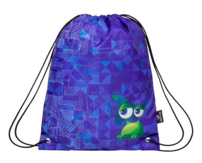 Bagmaster Školní vak na přezůvky SHOES MARK 20 B BLUEGREENBLACK