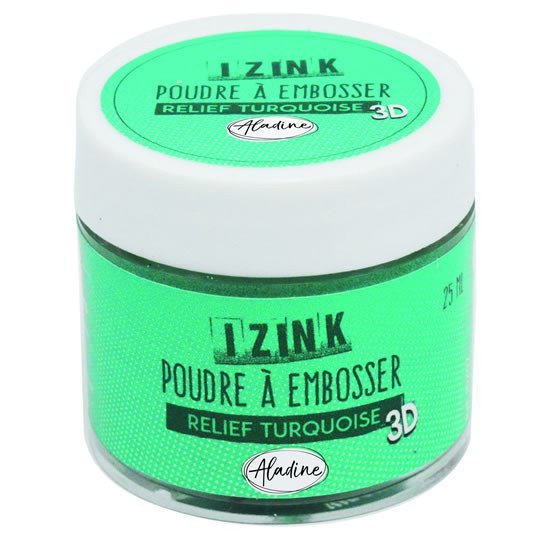 Embosovací prášek IZINK - tyrkysový 25 ml