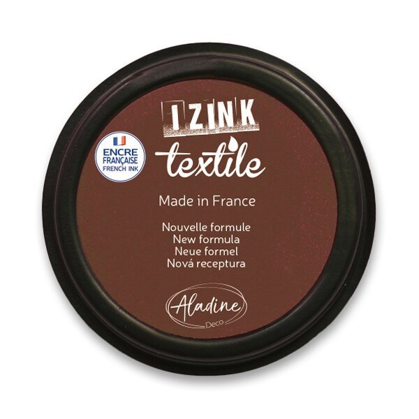 Razítkovací polštářek na textil IZINK textile - hnědý