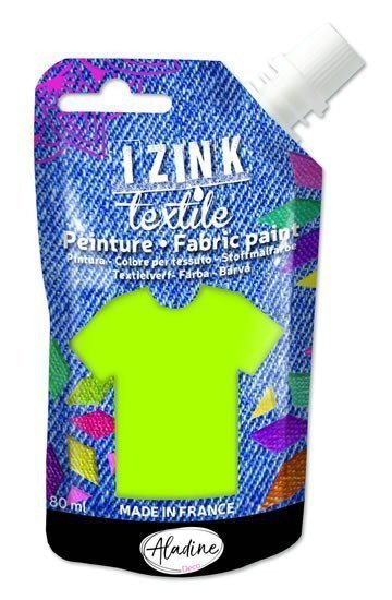 Textilní barva IZINK Textile - zelená 80 ml