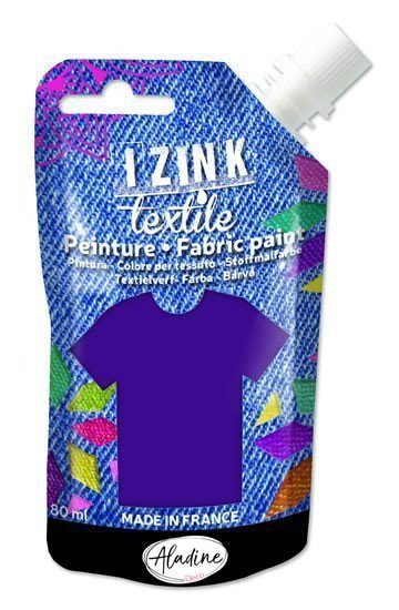 Textilní barva IZINK Textile - fialová 80 ml