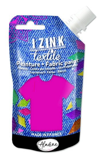 Textilní barva IZINK Textile - fuchsia 80 ml