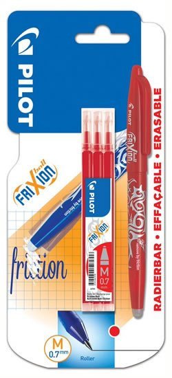 PILOT FriXion Ball  náplň BL 1ks  3ks náplně červená