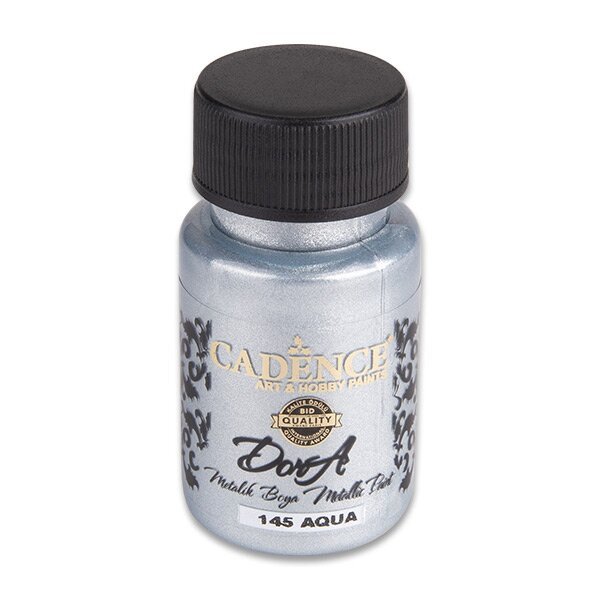 Metalická akrylová barva Cadence Dora Metalic - stříbrnomodrá / 50 ml