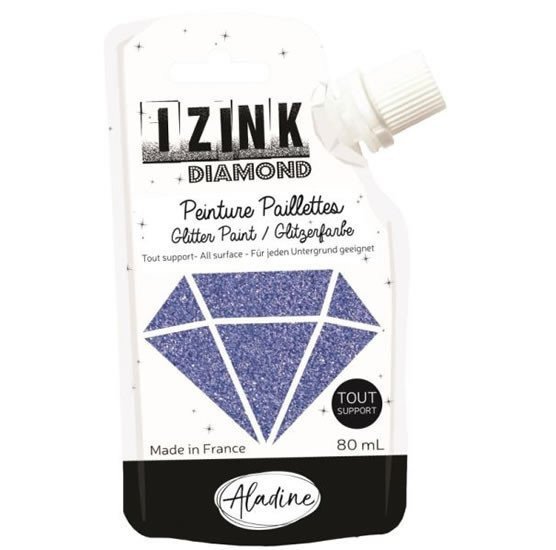 Diamantová barva IZINK Diamond - modrá 80 ml