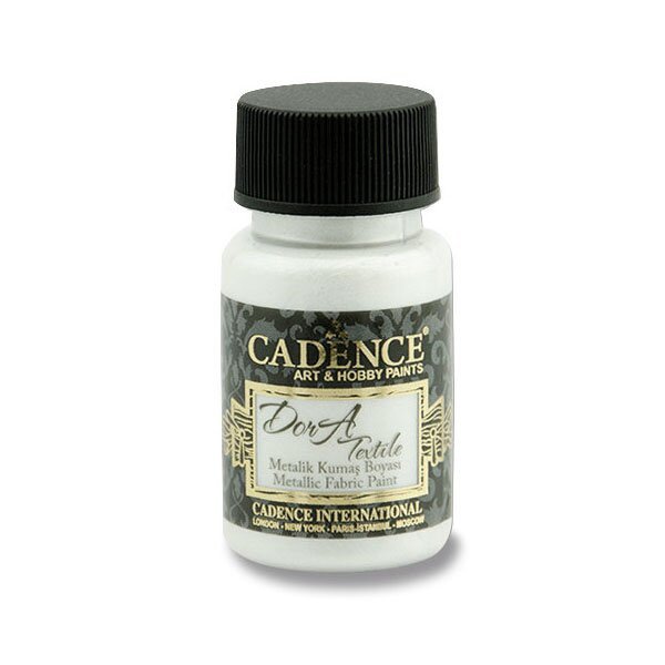 Metalická barva na textil Cadence Dora Textile - perleťová / 50 ml