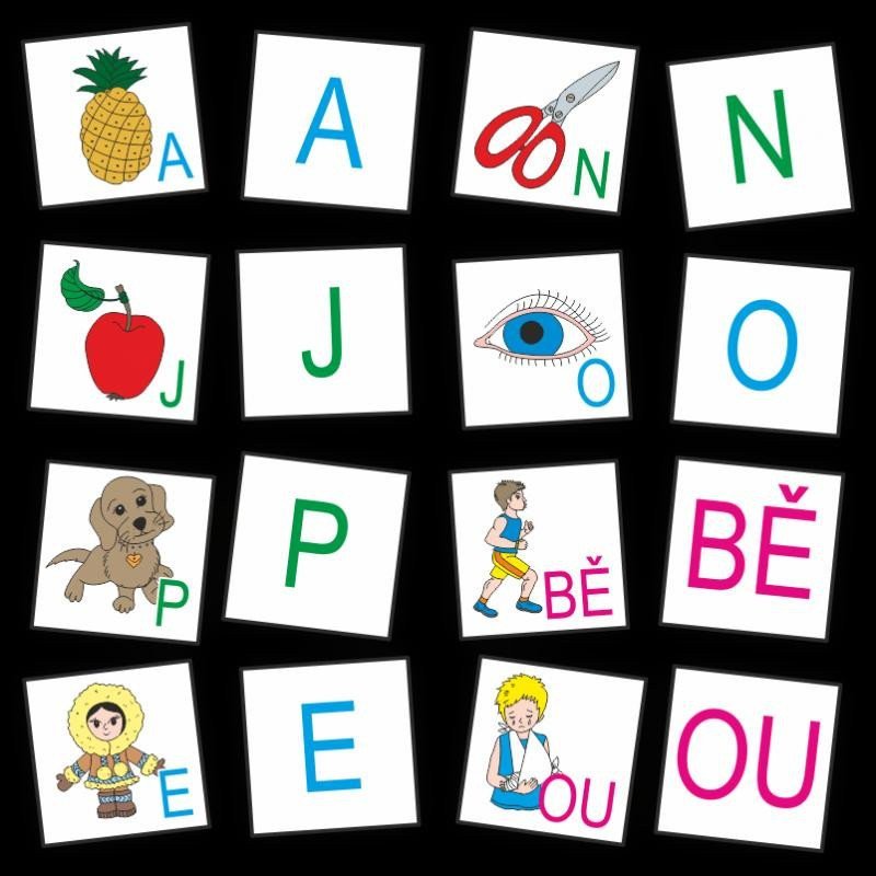Abeceda - výukové pexeso