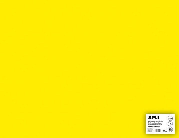 Apli barevný papír A2 170 g - fluo-žlutý - 25 ks