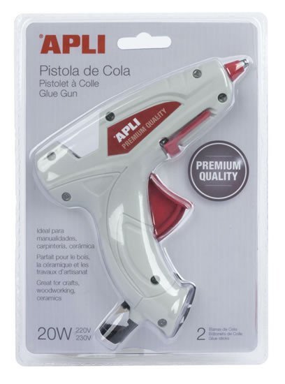 APLI tavná pistole 20W  2 tavné tyčinky