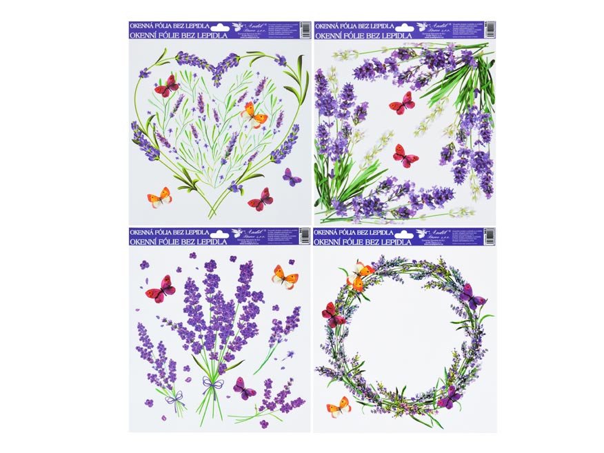 Okenní fólie 30 x 30cm - levandule