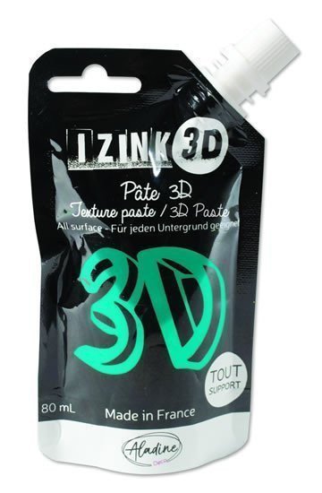 Reliéfní pasta 3D IZINK - turquiose tyrkysová 80 ml