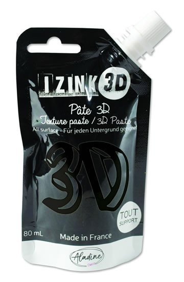 Reliéfní pasta 3D IZINK - caviar černá 80 ml