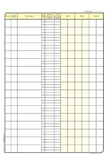 Pokladní kniha A4 48 listů