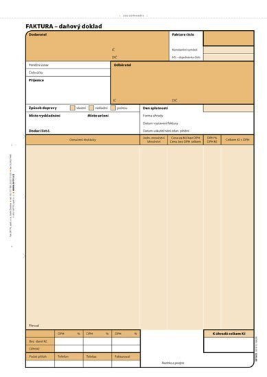 Faktura A4 100 listů NCR