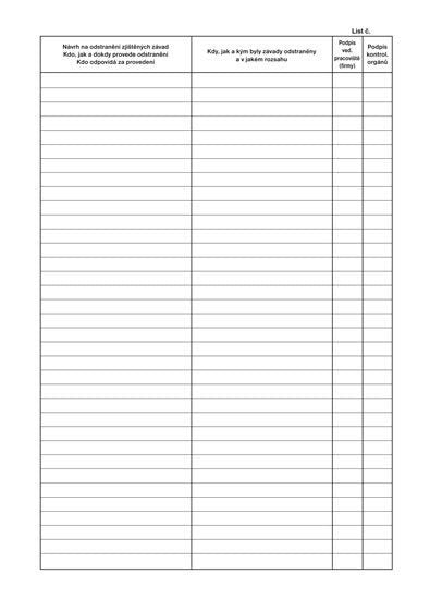 Požární kniha A4 48 listů