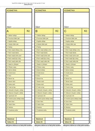 Kosmetický blok karbon A5 100 listů