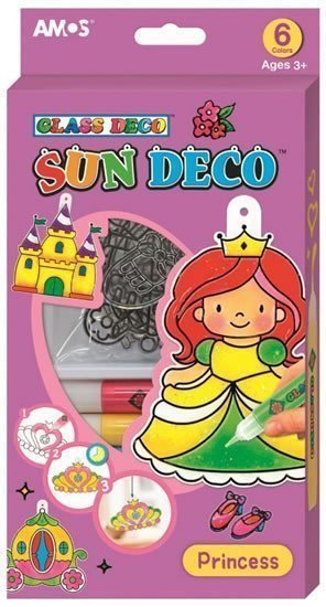 Barvy na sklo sada Princezny - 6 barev 105 ml  6 sklíček