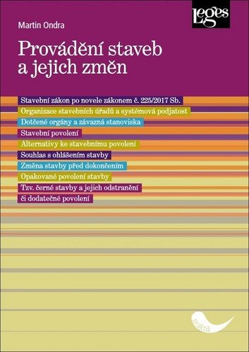 Provádění staveb a jejich změn – Ondra Martin