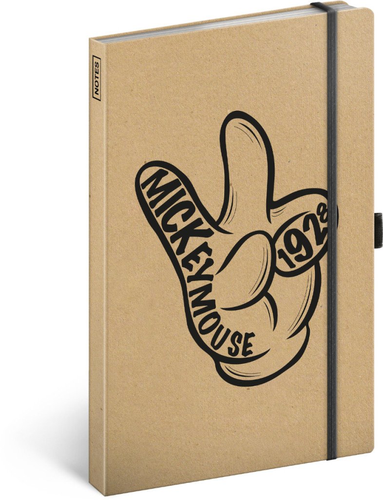 Notes -Mickey Craft linkovaný 13 × 21 cm