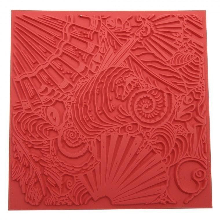 CERNIT polymerová textura - skořápky 90 x 90mm