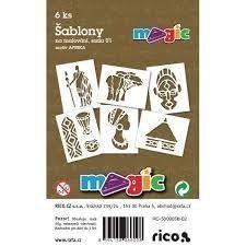 MAGIC papír šablony na malování AFRIKA