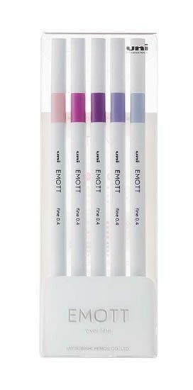 EMOTT fine liner sada FLORAL 5 ks