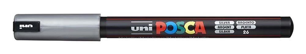 POSCA akrylový popisovač - stříbrný 07 mm