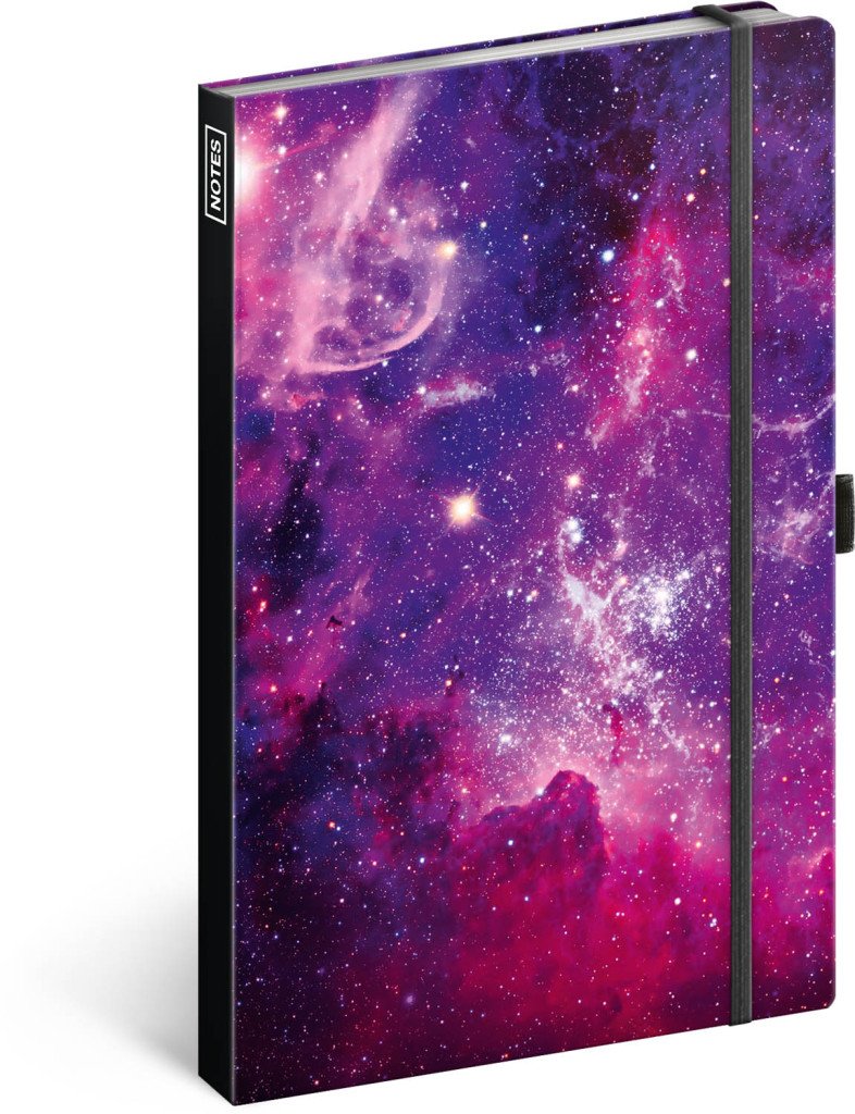 Notes Galaxie linkovaný 13 × 21 cm