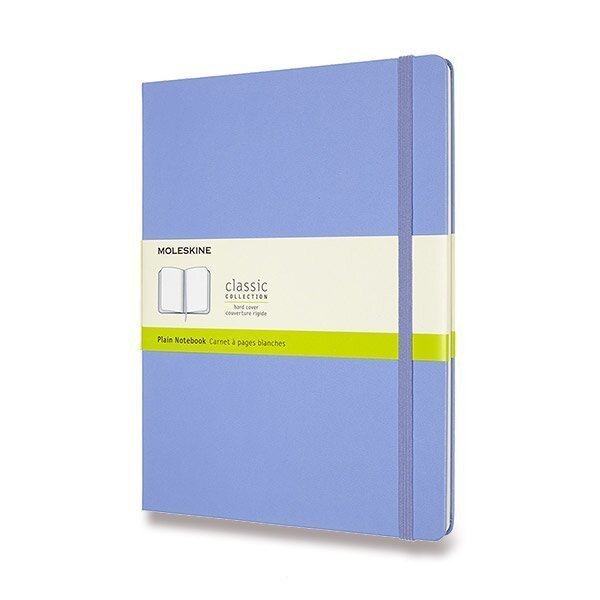 Zápisník Moleskine - tvrdé desky XL čistý - nebesky modrý