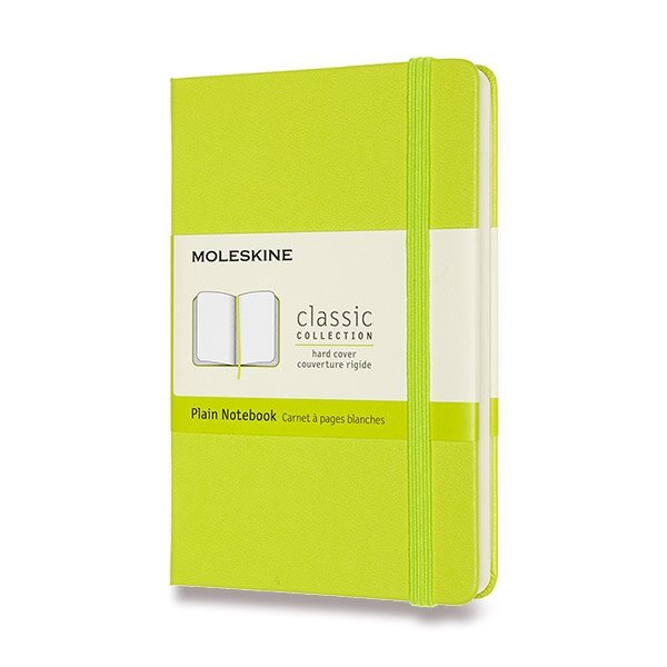 Zápisník Moleskine - tvrdé desky S čistý - limetka