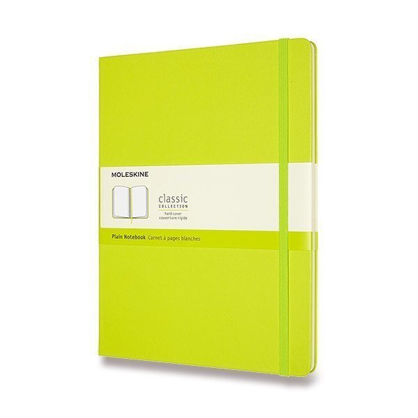 Zápisník Moleskine - tvrdé desky XL čistý - limetka