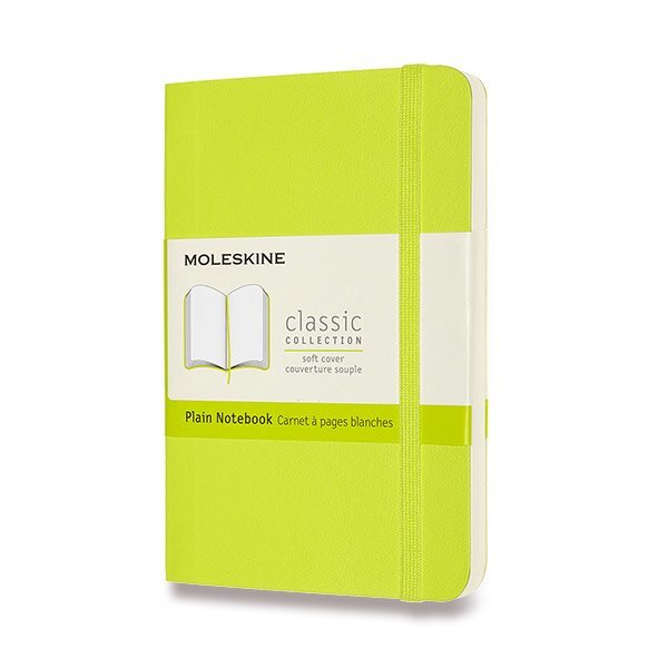 Zápisník Moleskine - měkké desky S čistý - limetka