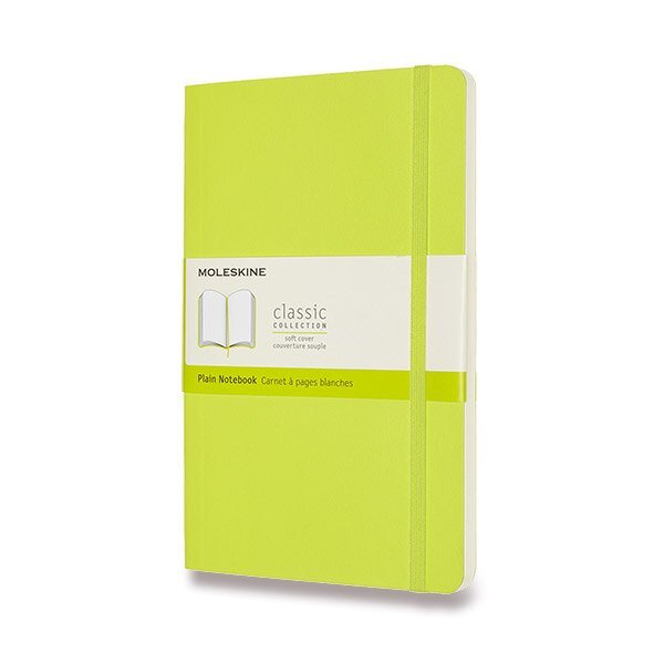Zápisník Moleskine - měkké desky L čistý - limetka