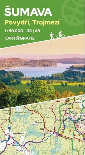 Šumava Povydří Trojmezí 3849 - oboustranná turistická mapa 150 000
