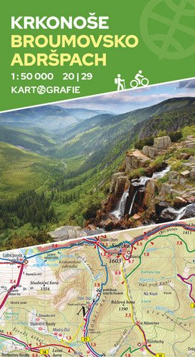 Krkonoše Broumovsko Adršpach 2029 - oboustranná turistická mapa 150 000