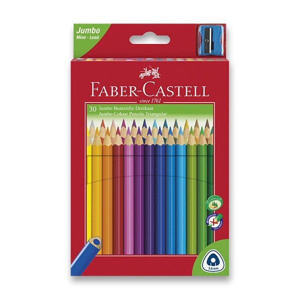 Faber - Castell Pastelky trojhranné Junior - středně silné 30 ks