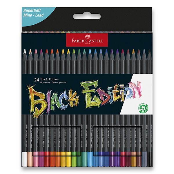 Faber - Castell Pastelky trojhranné Black Edition 24 ks